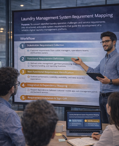 laundry business management software – requirement mapping