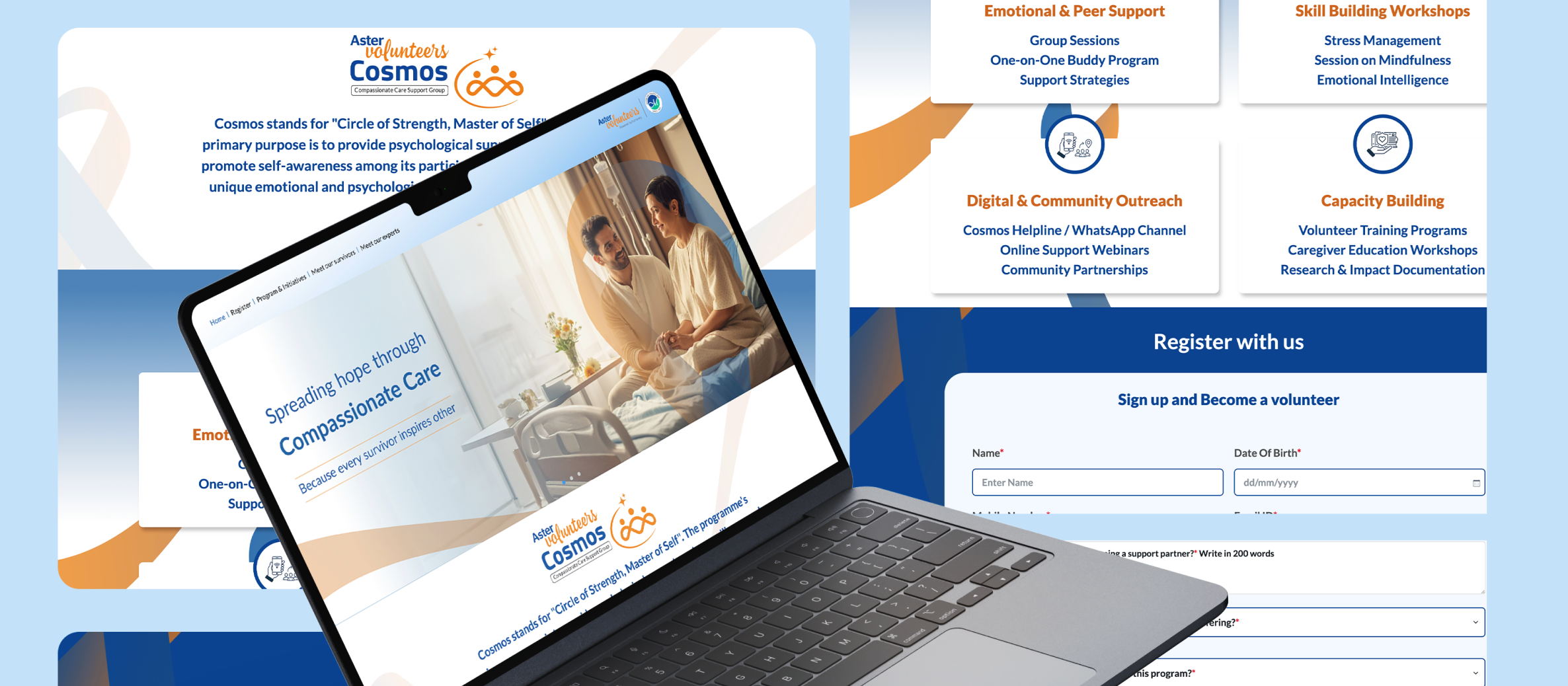 healthcare volunteer platform banner