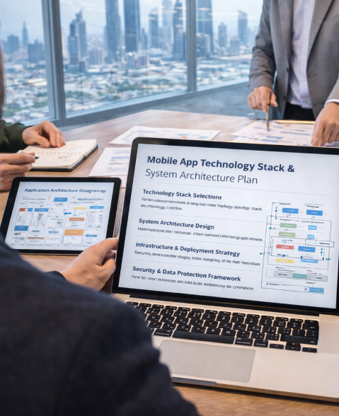 healthcare volunteer platform Dubai - Tech Architecture