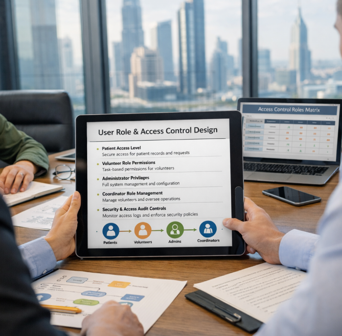 NGO healthcare platform UAE - Role Design