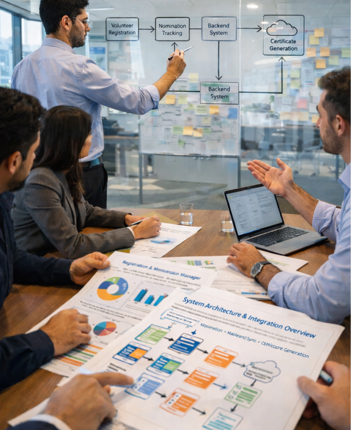 campaign website with registration and nomination system