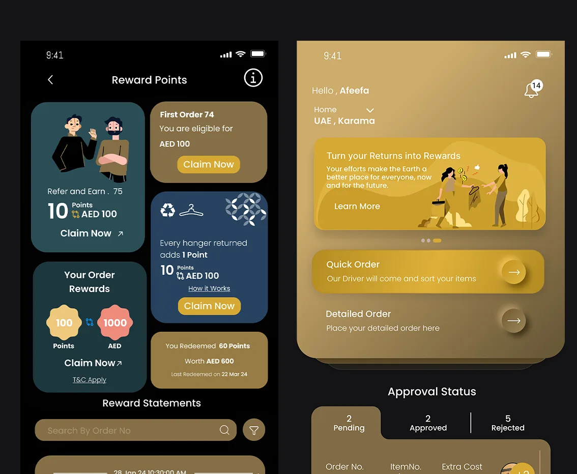 Mobile payment wallet UAE with reward points tracking