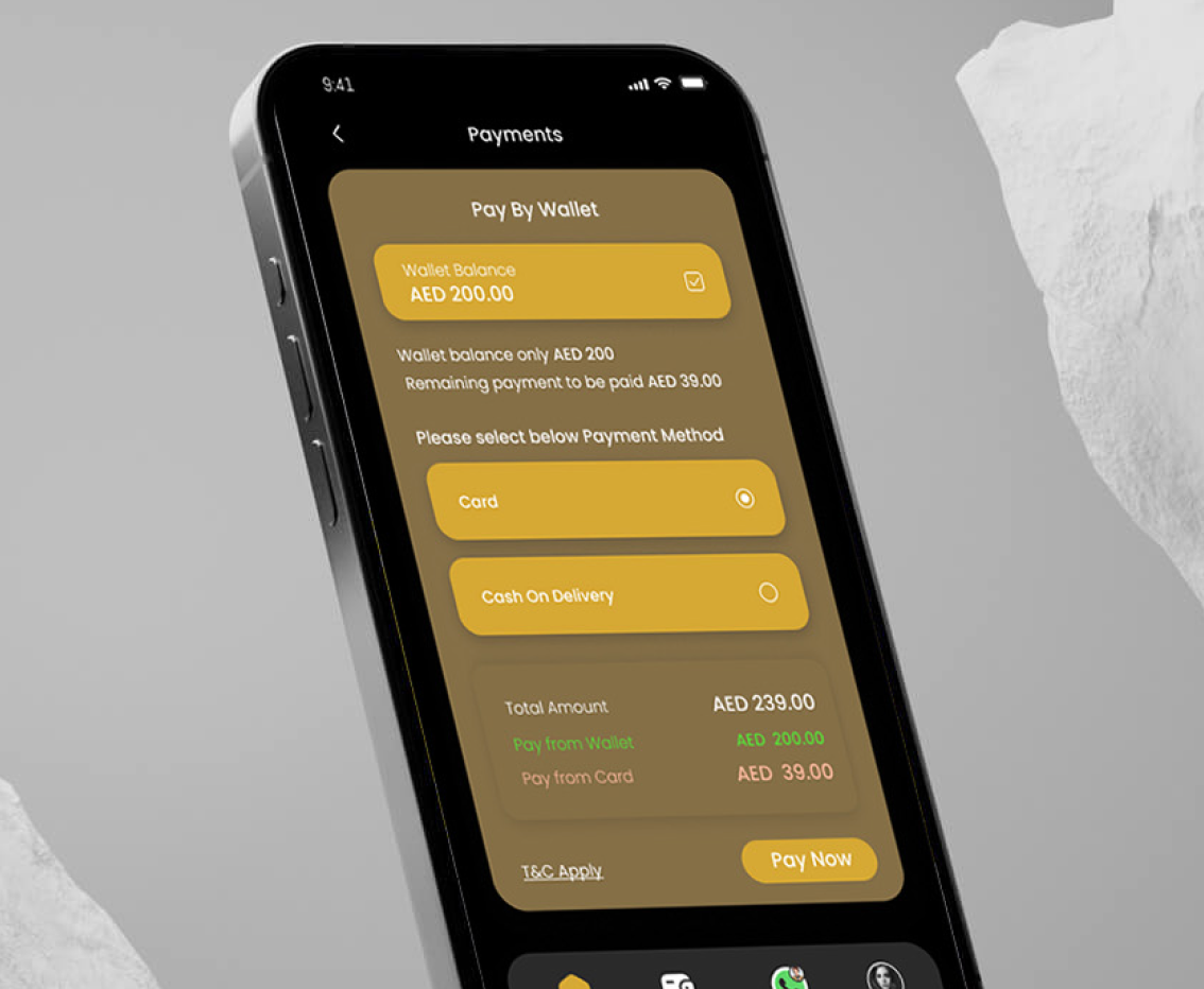 Alessia e-wallet solution UAE for laundry services