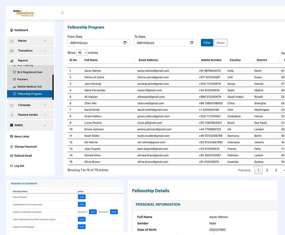Volunteer Tracking System Healthcare - Real-time Service Monitoring