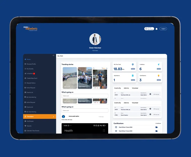 CSR Management Platform UAE - Volunteer Hour Tracking App