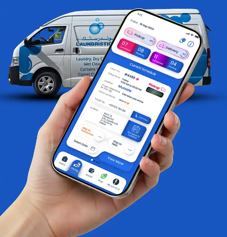 laundristic booking mobile app image