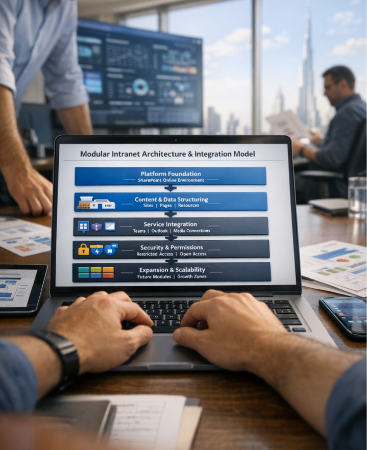 web portal with document management UAE