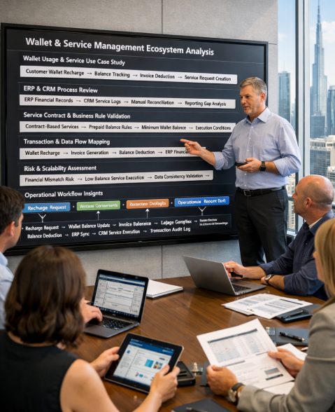 prepaid customer wallet system for services Dubai