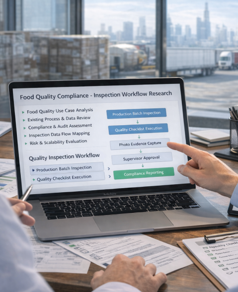 Food Inspection Software UAE - Agile Methodology Phase 1